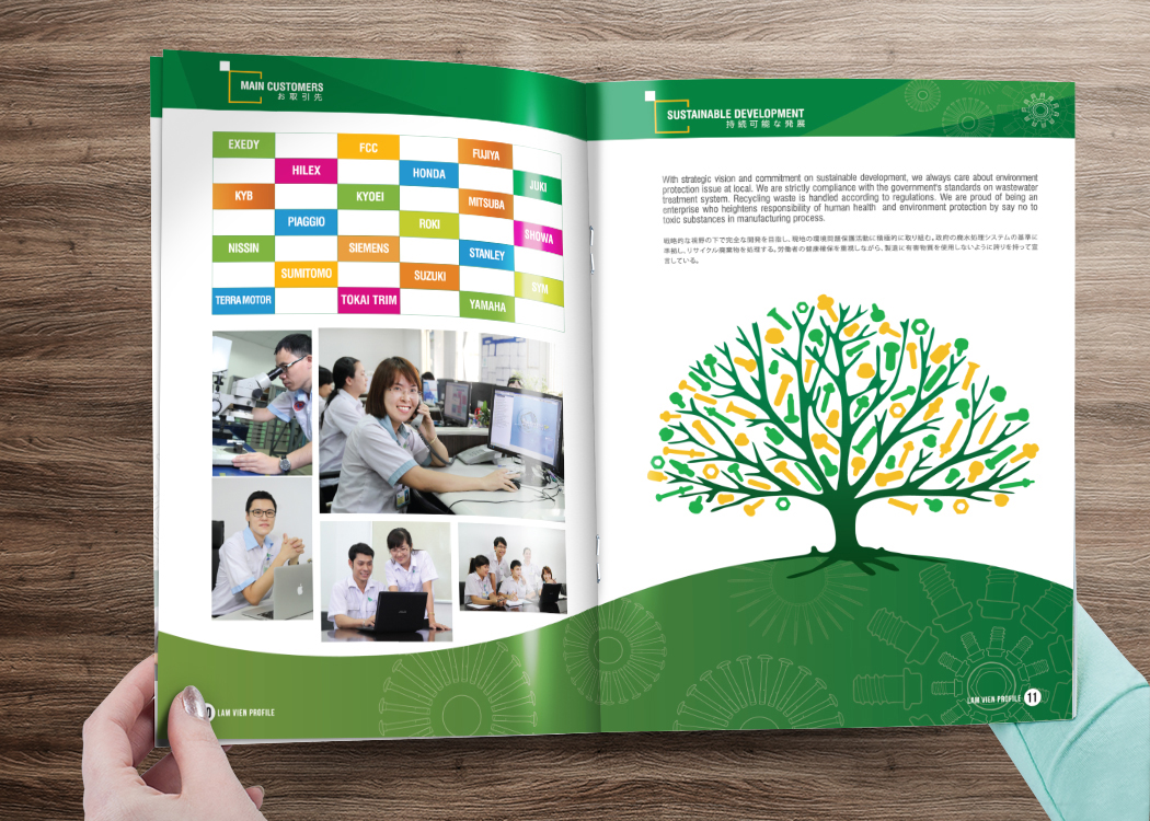 LÂM VIỄN VĨNH PHÚC - Thiết kế profile công ty sản xuất phụ tùng linh kiện Lâm Viễn Vĩnh Phúc